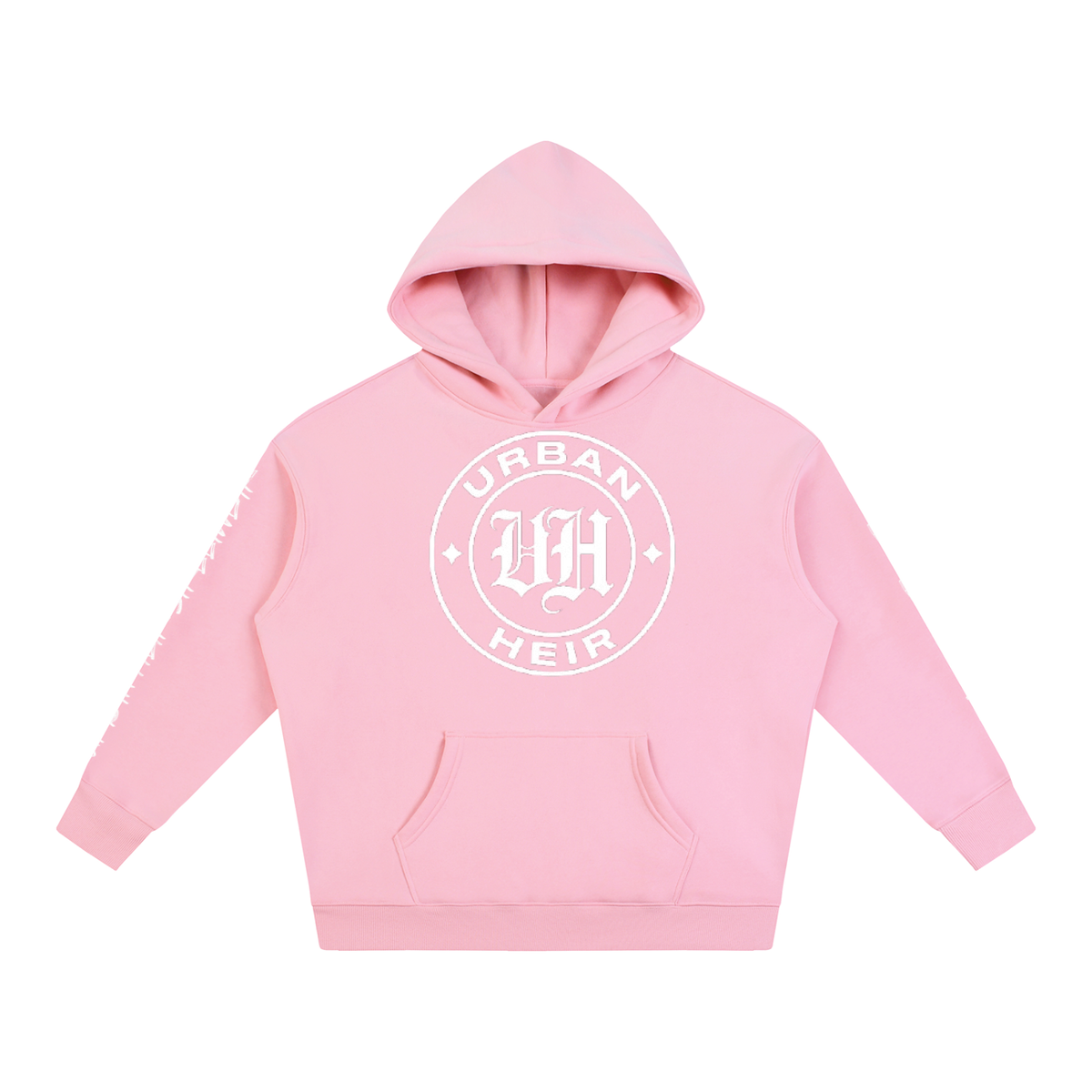 Simple Logo Fleeced Hoodie