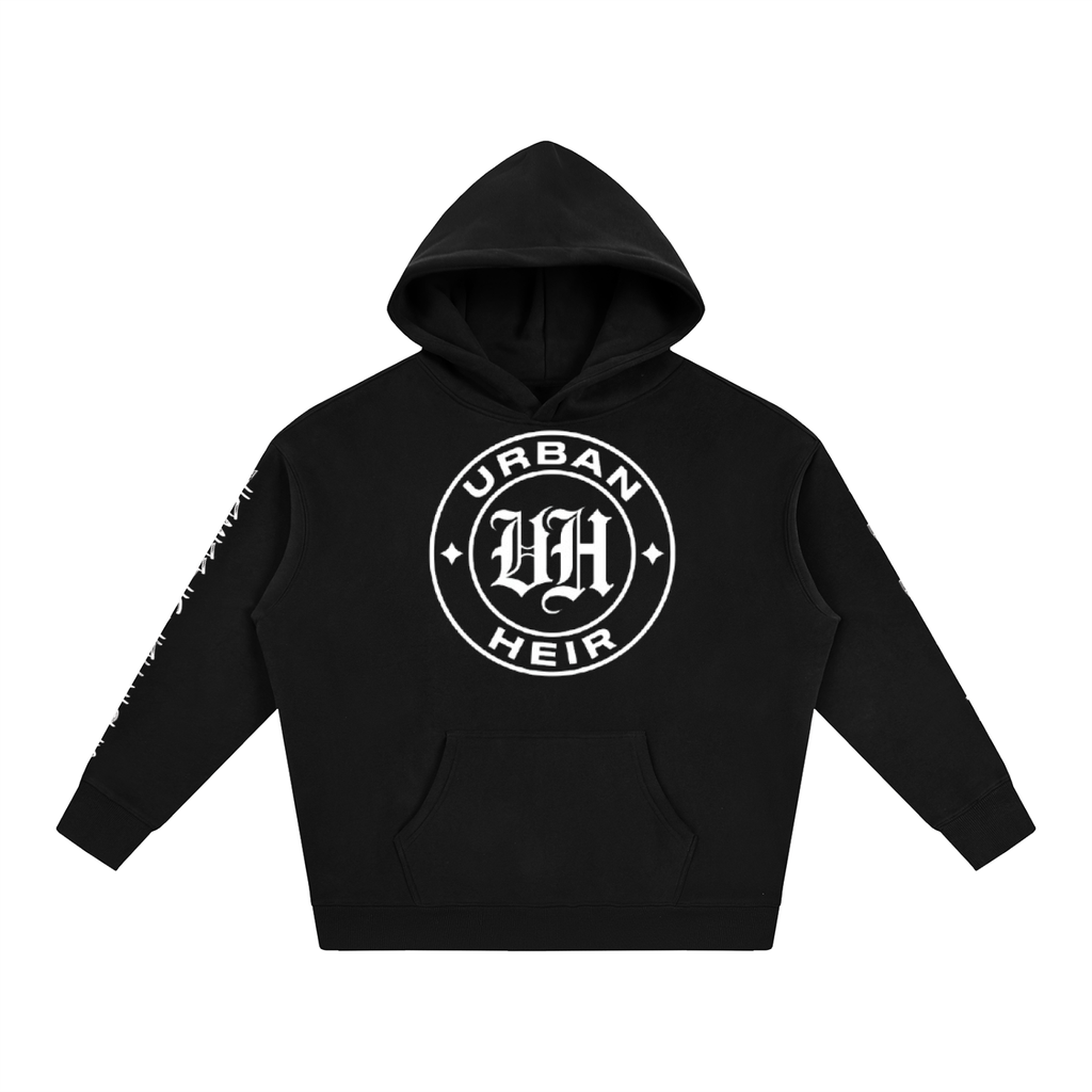 Simple Logo Fleeced Hoodie