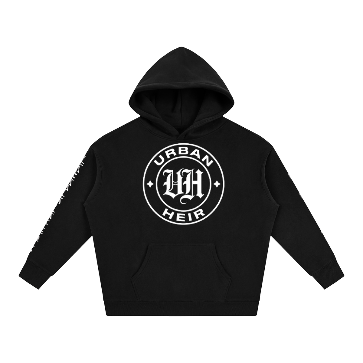 Simple Logo Fleeced Hoodie